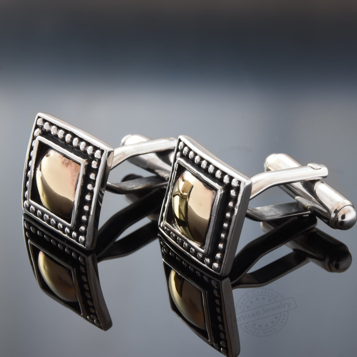 C0280 Dotted Square Cufflinks