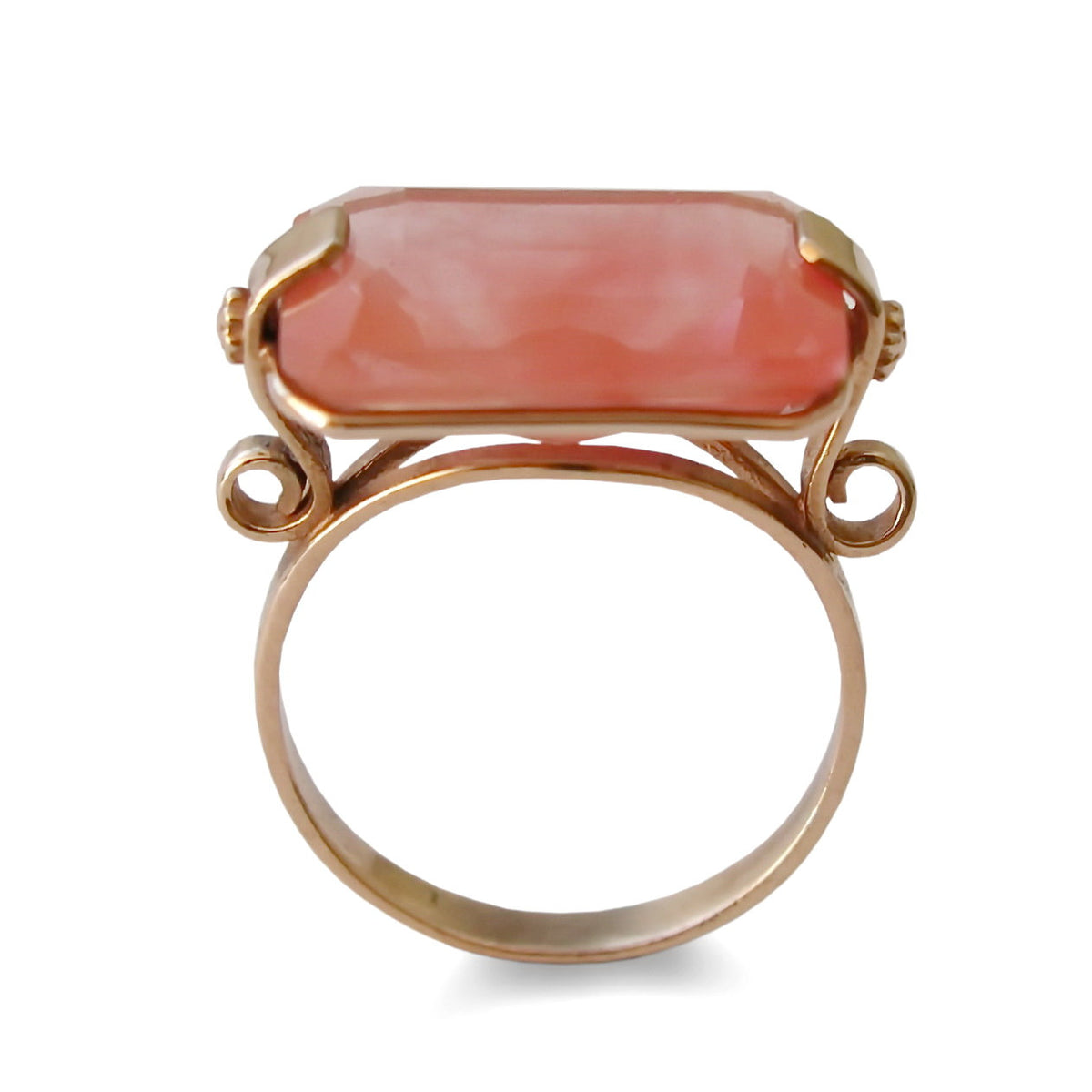 RG1242 Impressive Cherry Quartz 14K Gold ring