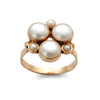 RG1173 Rose gold multi Pearl ring