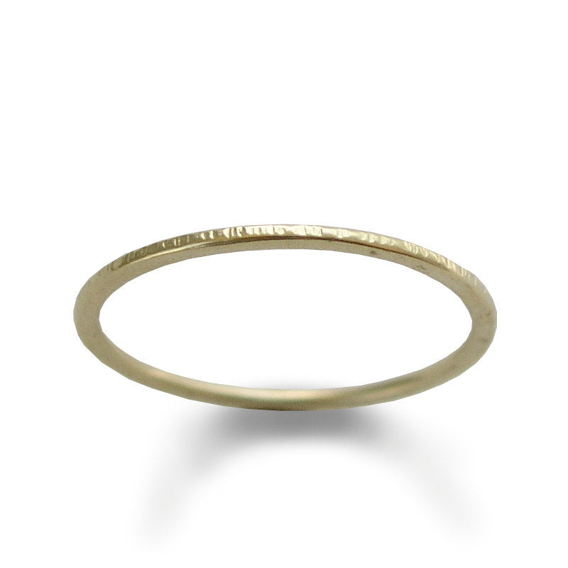 RG1807 Gold Stacking skinny ring