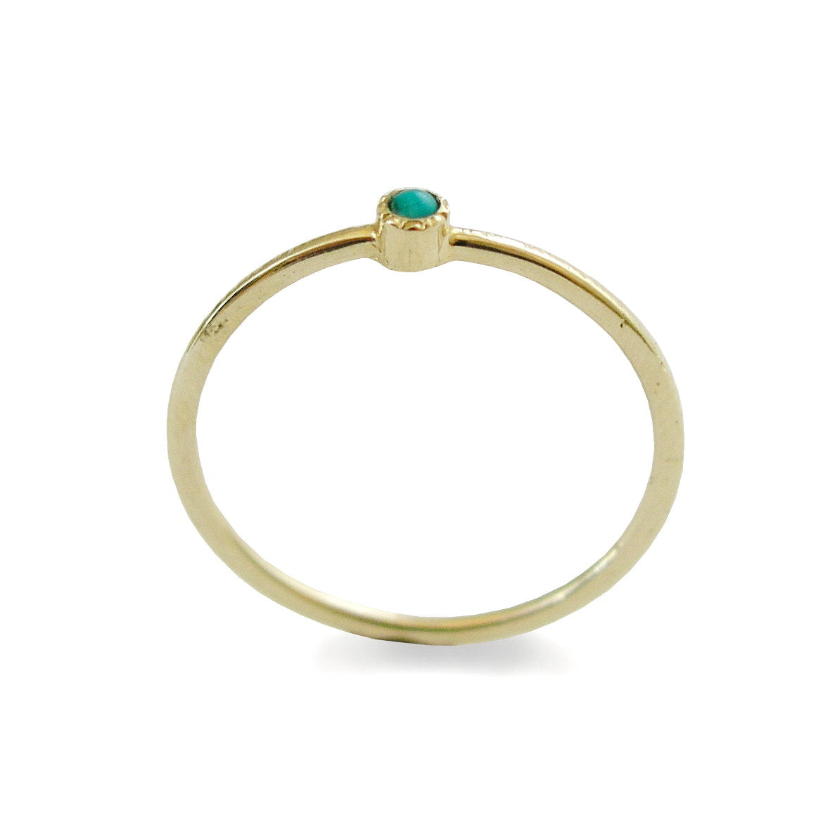 RG1806-3 Tiny Turquoise gold ring