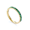 RG1811E Half Eternity Emerald Ring