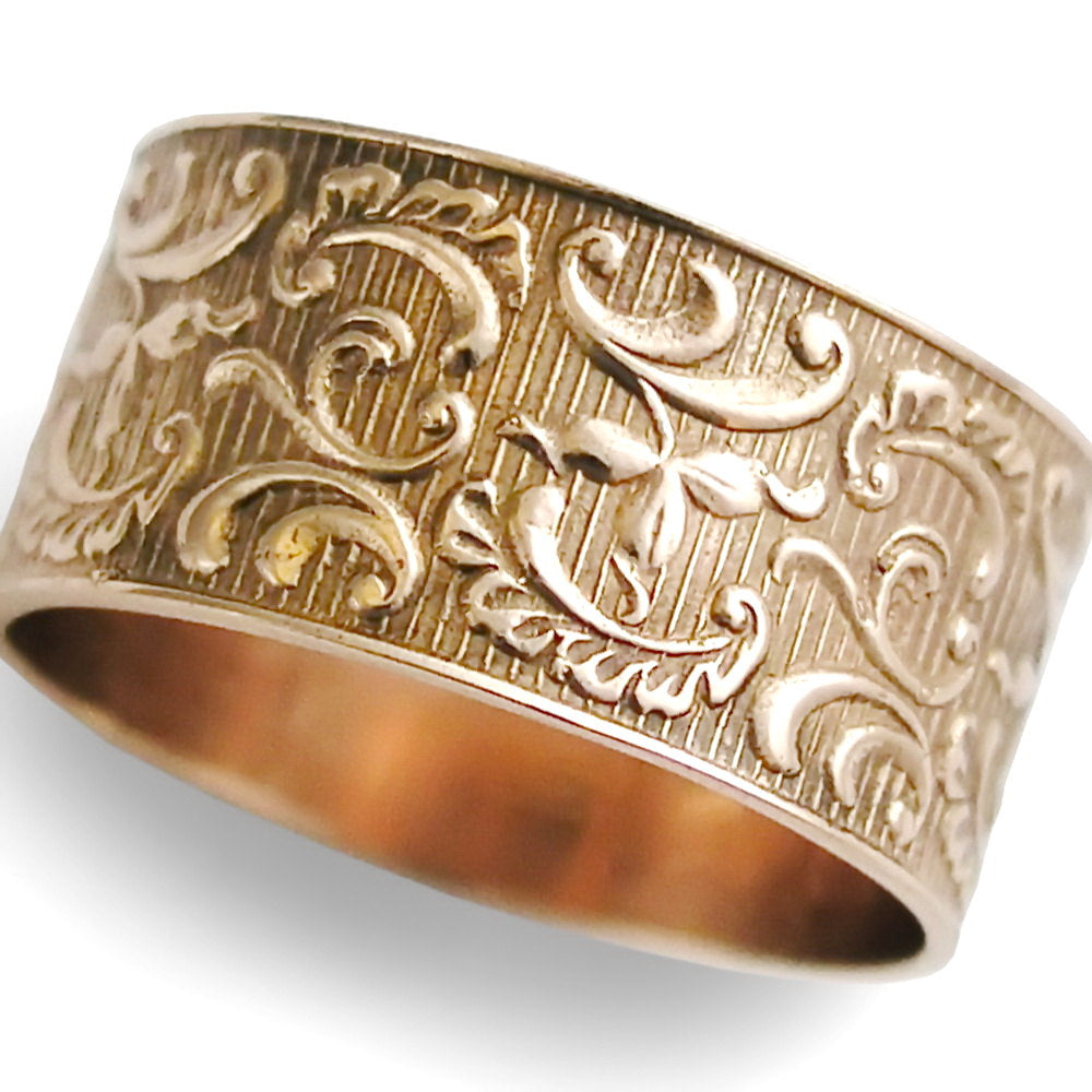 RG1209 Filigree Wide Wedding Band