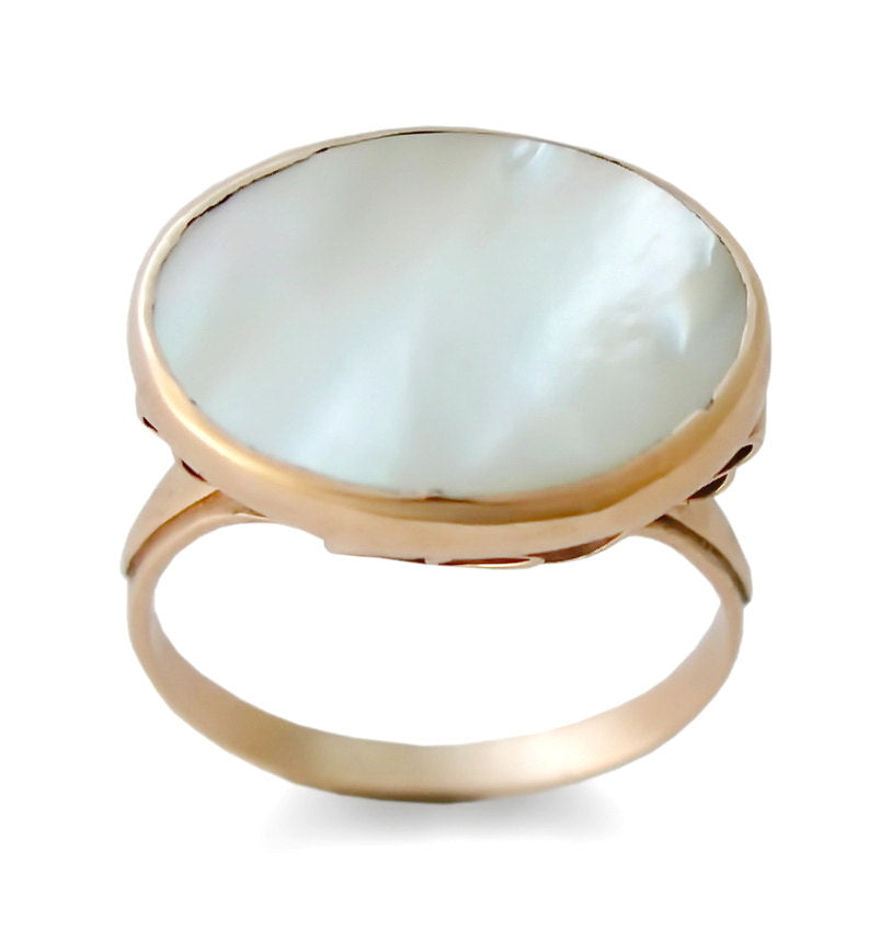 RG1219 Magical Mother of pearl gold ring