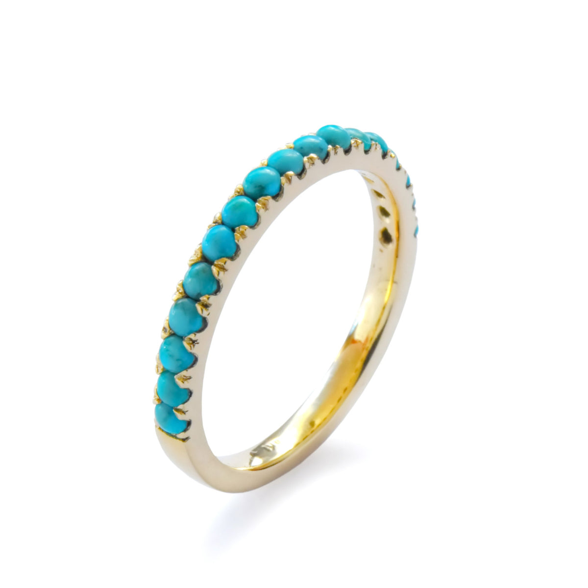 RG1811-1 Half eternity Turquoise ring