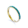 RG1811-1 Half eternity Turquoise ring