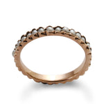 RG0911 Gold Stacking Ring with Pearls
