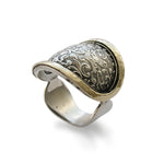 R1781 Large rounded two tone ring