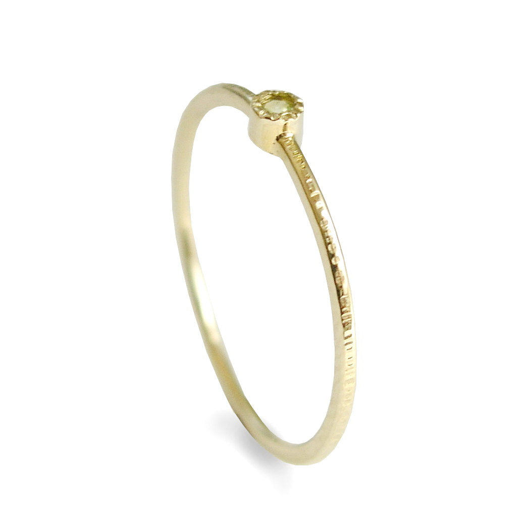 RG1806-1 Green Peridot stacking ring