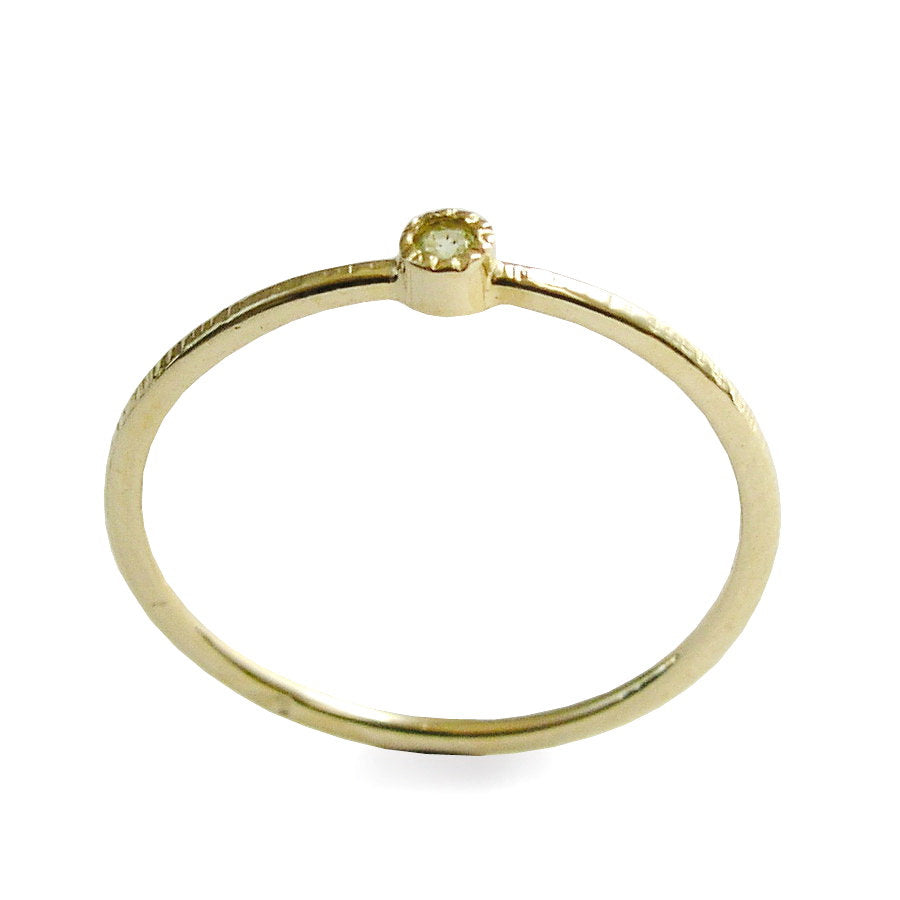 RG1806-1 Green Peridot stacking ring