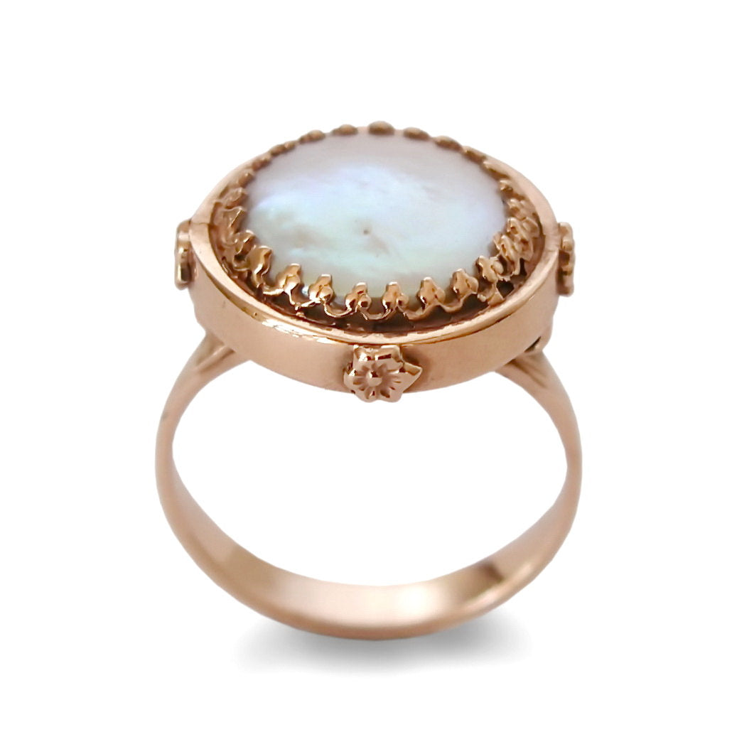 RG1247-2 Victorian crown Turquoise ring