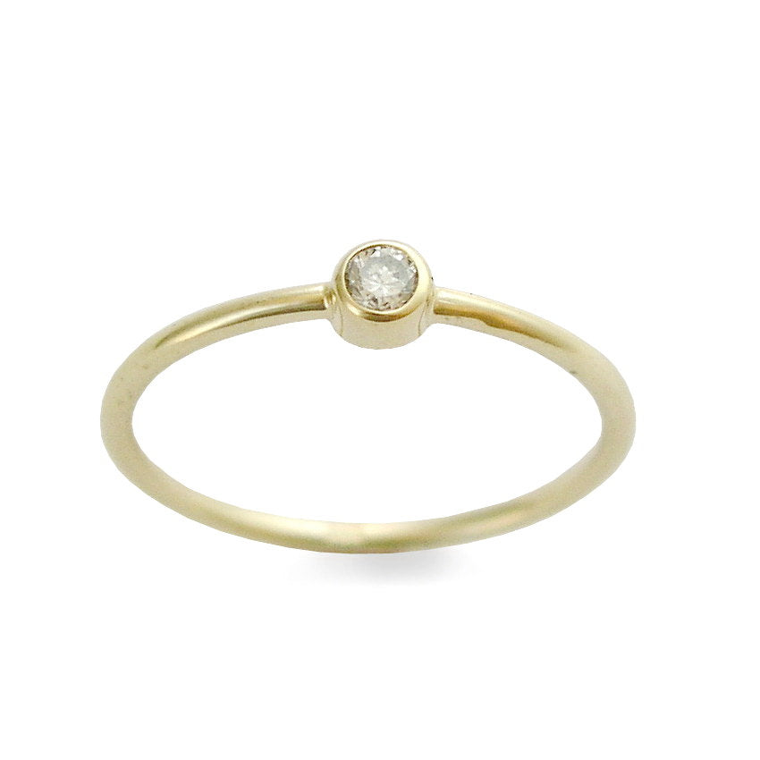 RG1802-1 Tiny gold diamond ring