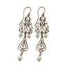 EG7702 Gold Chandelier Earrings with Pearls