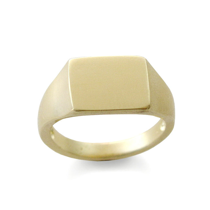 RG1799 Matte Gold Signet ring