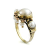 RG1131-2 Majestic pearls gold ring