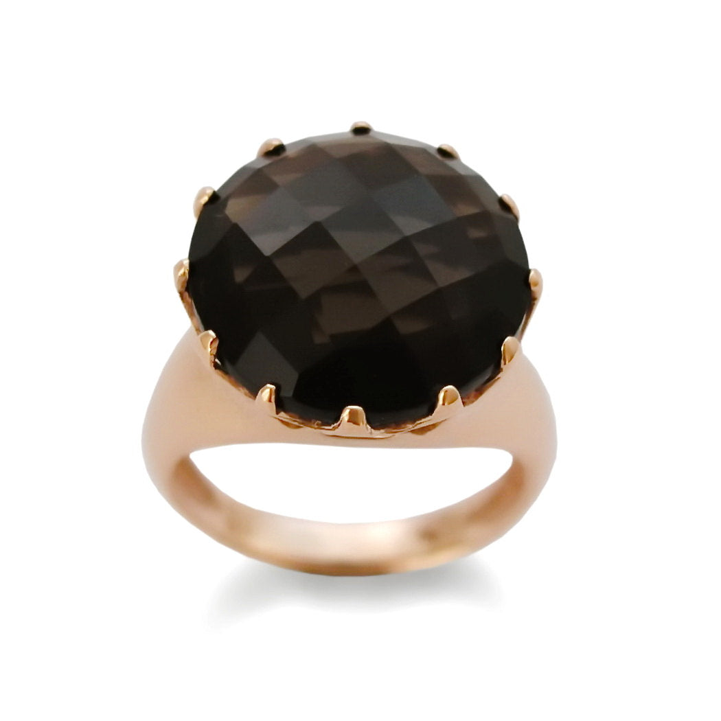 RG1506 Large Smokey Quartz engagement ring