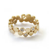 RG1175X Gold and Diamonds Dotted Ring