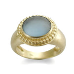 RG1795 Chunky Blue Quartz 14K Gold ring