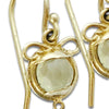 EG7810-2 Lemon Quarts round drop earrings