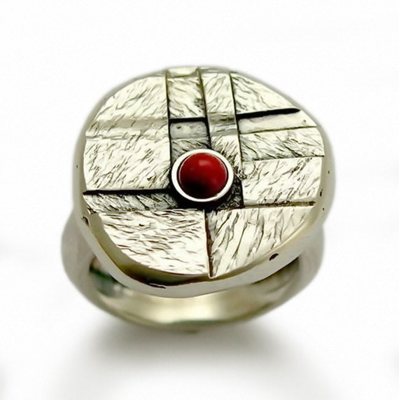 R1517 Pearl Mondrian ring