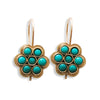 EG0734 Moroccan flower Turquoise earrings