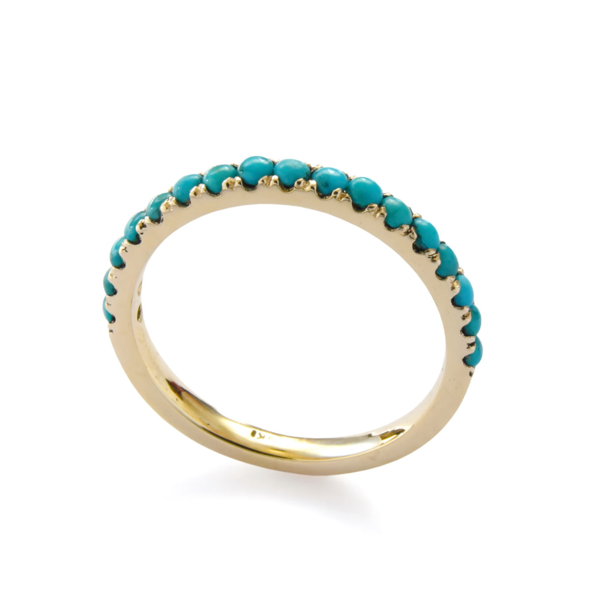 RG1811-1 Half eternity Turquoise ring