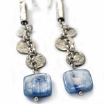 E7907C Blue Kyanite bohemian earrings
