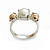 R1541 Pearl and Gold elegant ring